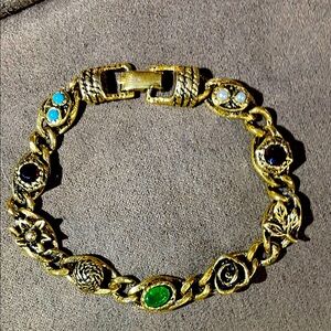 Vintage 1960 Goldette Bracelet 7.2”